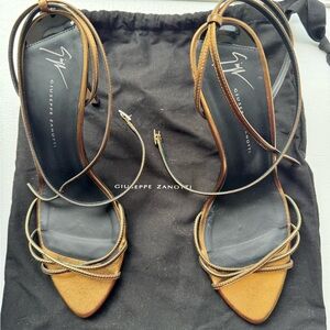 Giuseppe Zanotti Gold Strappy Women's Sandals